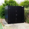 Conteneur Noir 3 x 2 mètres – Porte double côté court