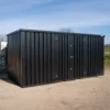 Conteneur Noir 5 x 2 mètres – Porte double côté long
