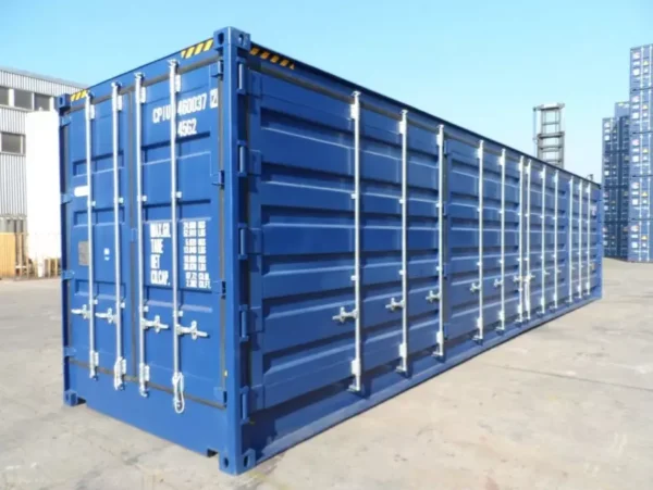 CONTENEUR MARITIME PREMIER VOYAGE OUVERTURE LATÉRALE DE 40 PIEDS HIGH CUBE