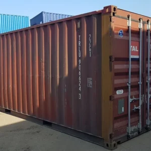 Container open top 20 pieds occasion en acier CORTEN avec bâche, empilable et certifié CSC pour transport et stockage sécurisé