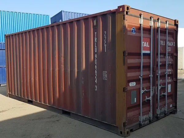 Container open top 20 pieds occasion en acier CORTEN avec bâche, empilable et certifié CSC pour transport et stockage sécurisé