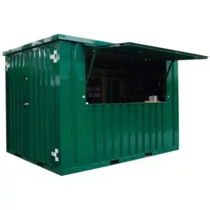 Conteneur bar démontable 3 x 2 mètres Vert RAL 6005