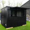 Conteneur bar démontable 3 x 2 mètres Noir 9005