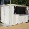 Conteneur bar démontable 3 x 2 mètres Blanc RAL 9016