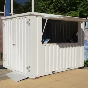 Conteneur bar démontable 3 x 2 mètres Blanc RAL 9016