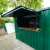 Conteneur bar démontable 3 x 2 mètres Vert RAL 6005