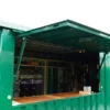 Conteneur bar démontable 3 x 2 mètres Vert RAL 6005