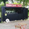 Container bar pliable 4 × 2 mètres noir RAL 9005
