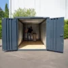 Conteneur 4 x 2 mètres RAL 7016 – Porte double côté court