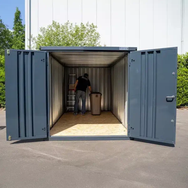 Conteneur 4 x 2 mètres RAL 7016 – Porte double côté court – Image 3