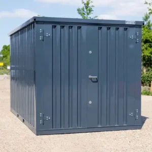 Conteneur 4 x 2 mètres RAL 7016 – Porte double côté court