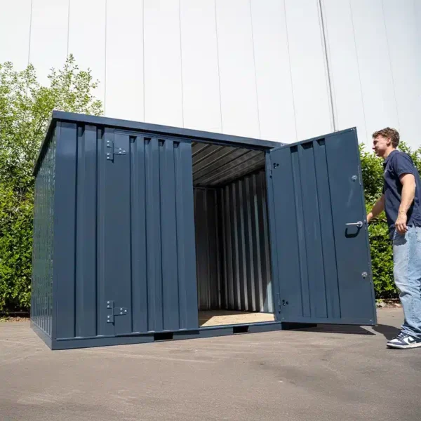 Conteneur 3 x 2 mètres RAL 7016 – Porte double côté long – Image 2