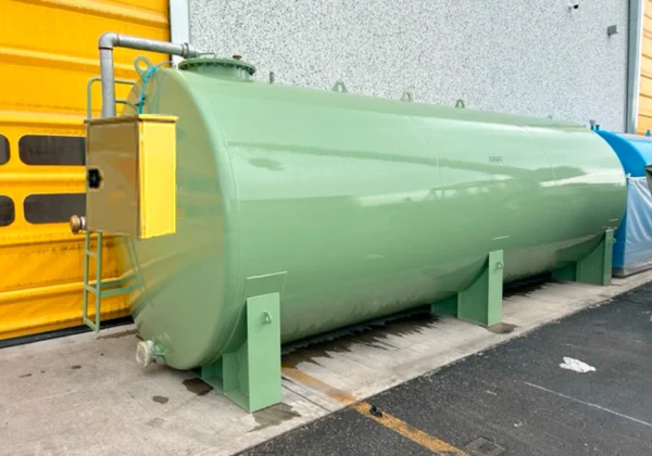Réservoir à double paroi conforme à la norme EN 12285, 20000 litres, avec électropompe 70 L/min. – Image 3