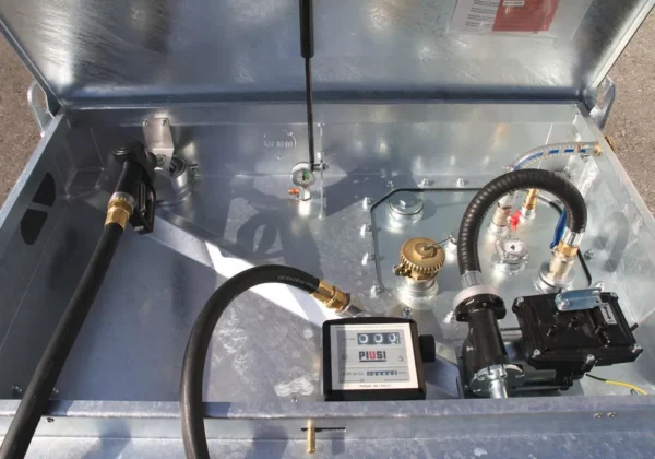 Réservoir d'essence mobile KI-B, à double paroi, 330 litres, avec pompe 230V (ATEX) et accessoires – Image 6