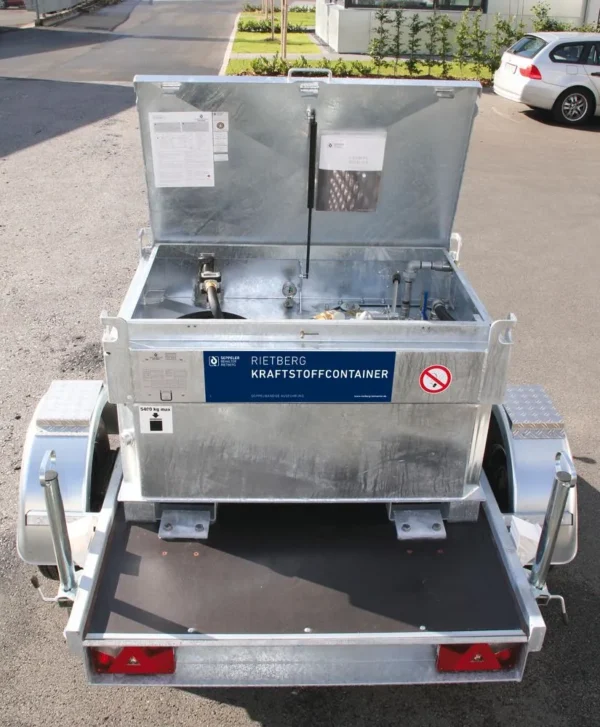 Réservoir d'essence mobile KI-B, à double paroi, 330 litres, avec pompe 230V (ATEX) et accessoires – Image 4