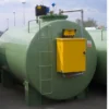 Réservoir à double paroi conforme à la norme EN 12285, 10000 litres, avec électropompe 70 L/min.
