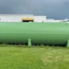 Réservoir à double paroi conforme à la norme EN 12285, 10000 litres, avec électropompe 70 L/min.