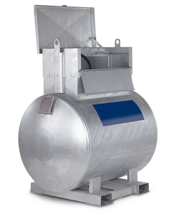 Réservoir mobile pour gasoil KC500-K, 500 litres, pompe 230V et accessoires, coffre de rangement