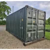 NOUVEAU (One Trip) Conteneur d'expédition standard de 20 pieds - Vert - Modèle à porte à levier unique facile à ouvrir