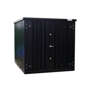 Conteneur Noir 3 x 2 mètres – Porte double côté court