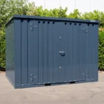 Conteneur pas cher : prix réels 2026 & guide complet (neuf ou occasion) 7 Conteneur de stockage modulaire en métal pour stockage sécurisé et transport facile