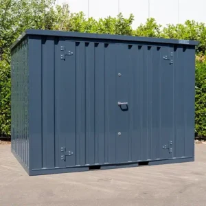 Conteneur 3 x 2 mètres RAL 7016 – Porte double côté long