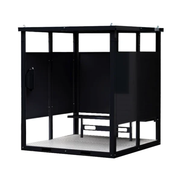 Abri Ouvert de 2×2 mètres en couleur RAL 9005
