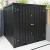 Conteneur Noir 2 x 2 mètres – Porte double