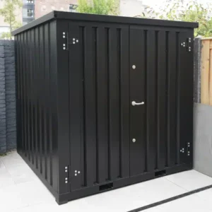 Conteneur Noir 2 x 2 mètres – Porte double