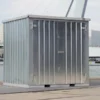 Conteneur gris galvanisé 2 x 2 mètres – Porte double