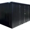 Conteneur Noir 4 x 2 mètres – Porte double côté long