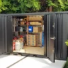 Conteneur Noir 4 x 2 mètres – Porte double côté long